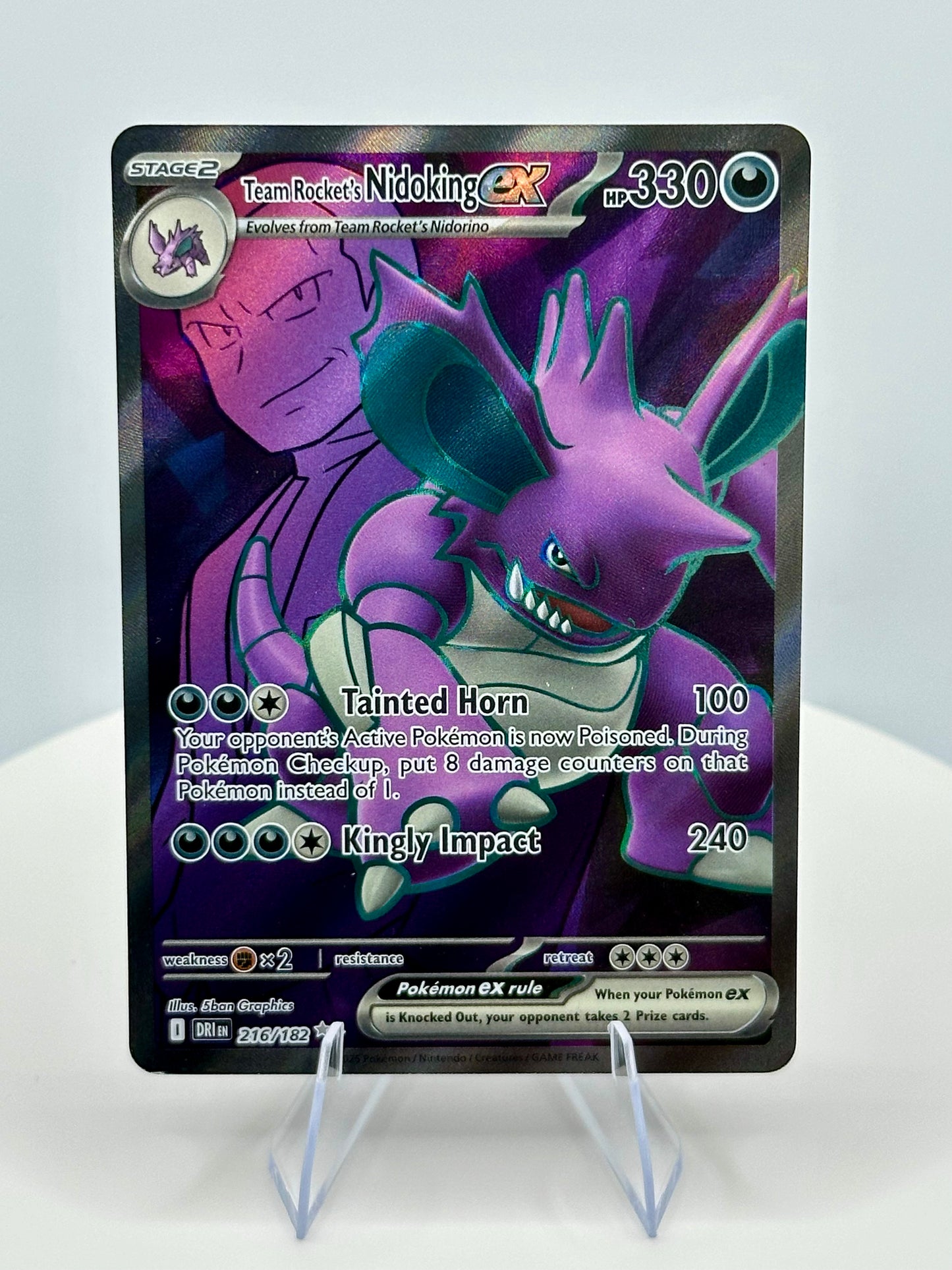 Team Rocket's Nidoking ex - 216/182 - SV10: Destined Rivals (DRI)