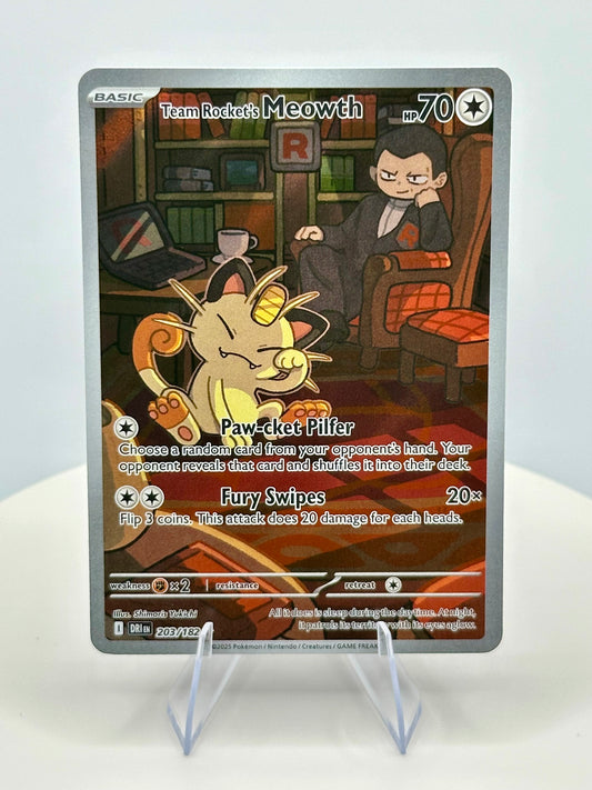 Team Rocket's Meowth - 203/182 - SV10: Destined Rivals (DRI)
