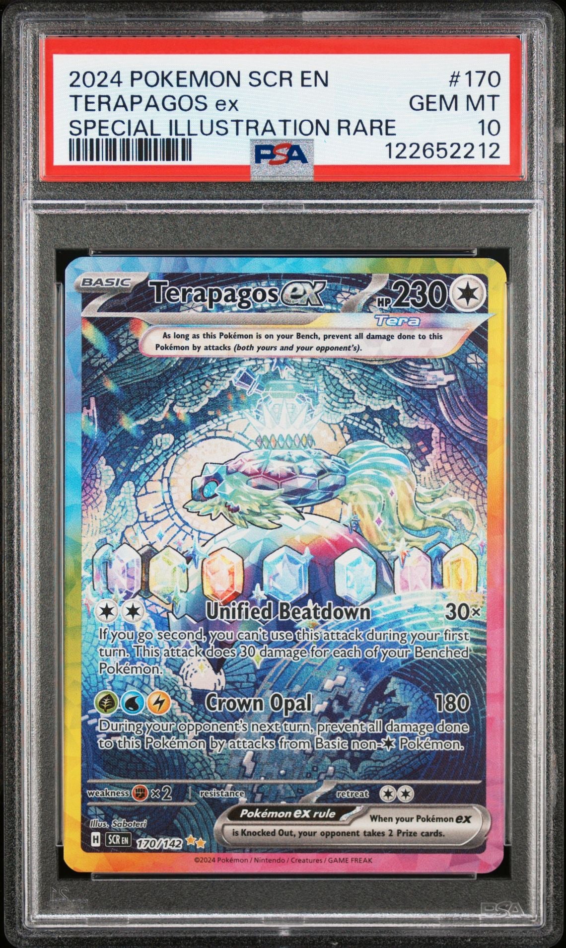 PSA 10 Terapagos ex #170 - Stellar Crown
