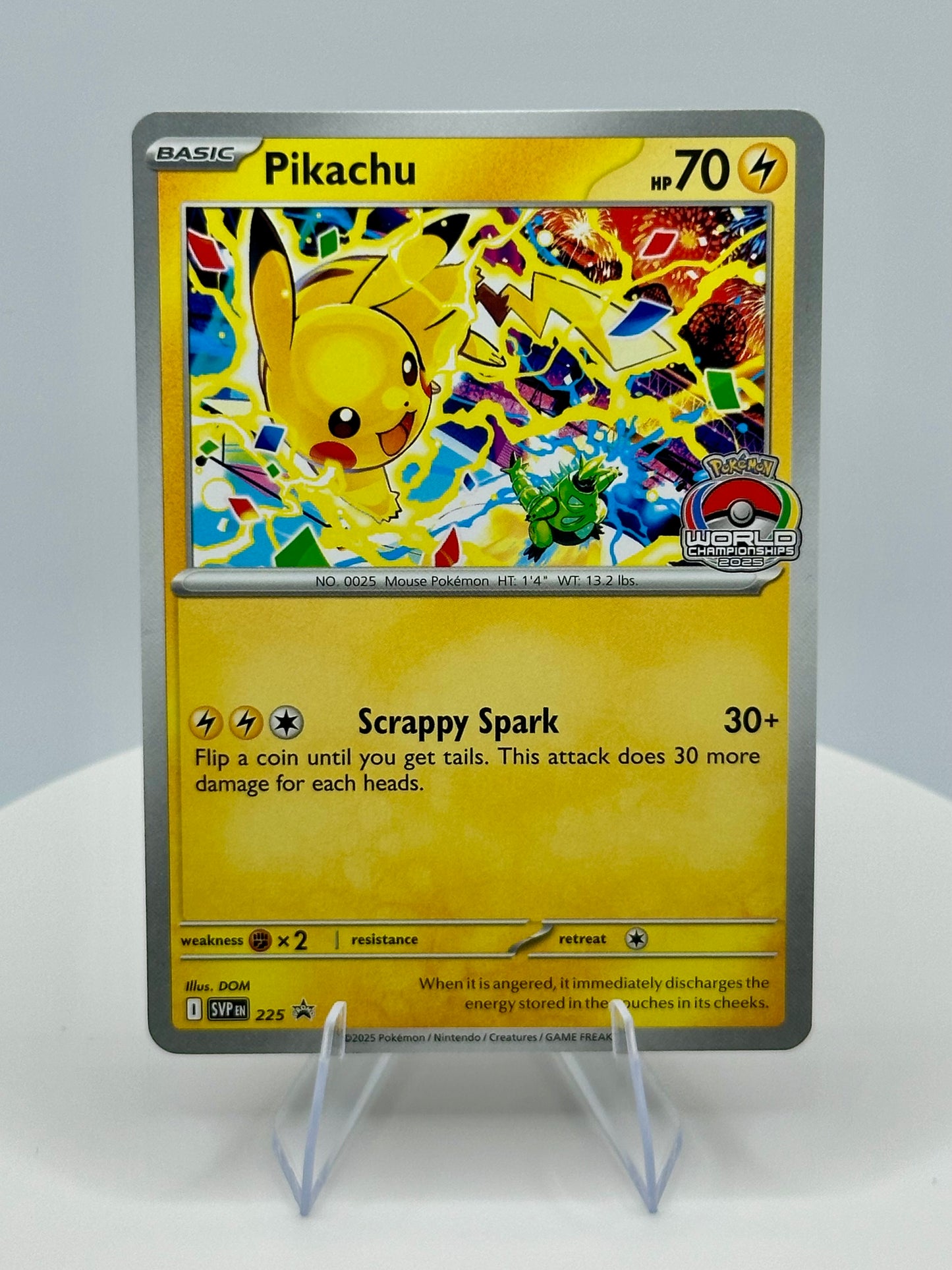 Pikachu - 225 (World Championship 2025) - SV: Scarlet & Violet Promo Cards (SVP)