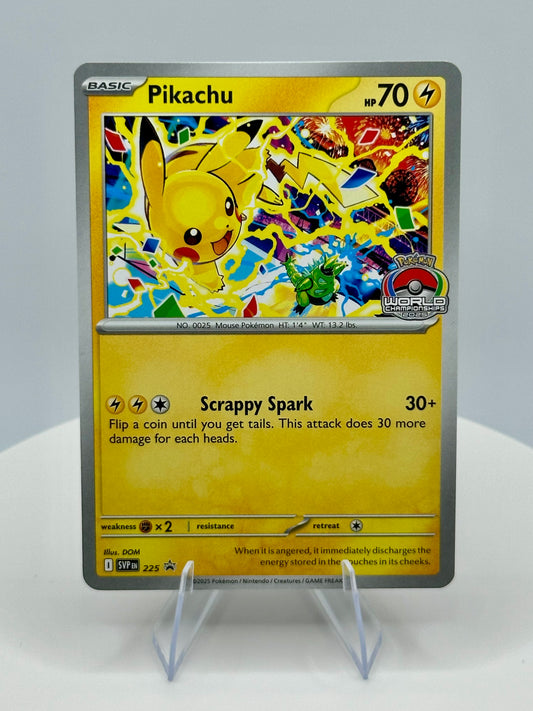 Pikachu - 225 (World Championship 2025) - SV: Scarlet & Violet Promo Cards (SVP)