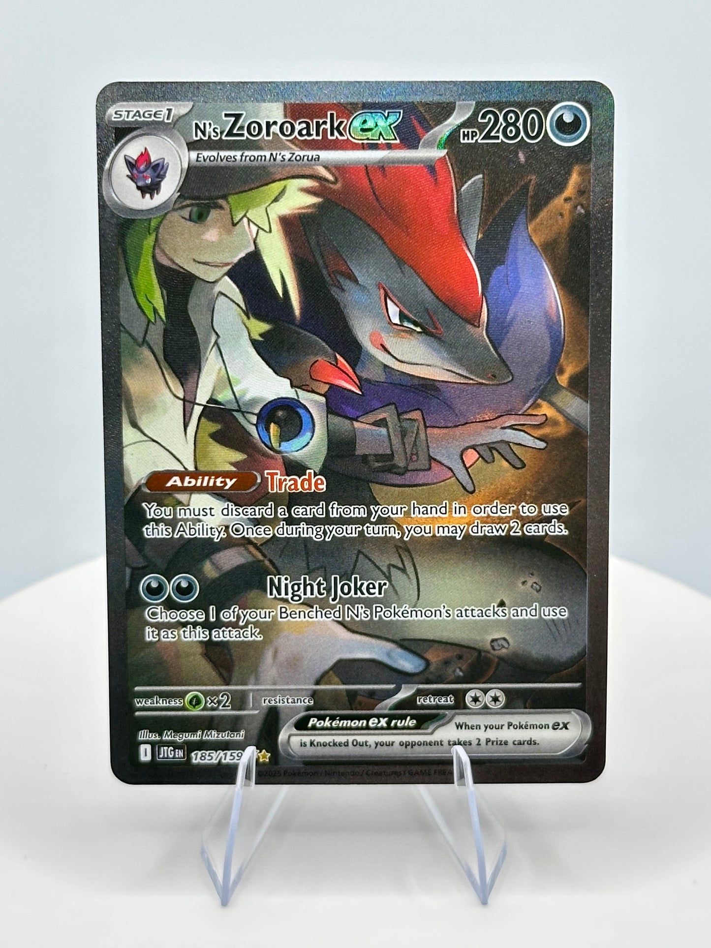 N's Zoroark ex - 185/159 - SV09: Journey Together (JTG)
