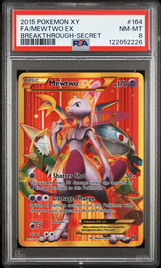 PSA 8 Mewtwo #164 - XY Breakthrough