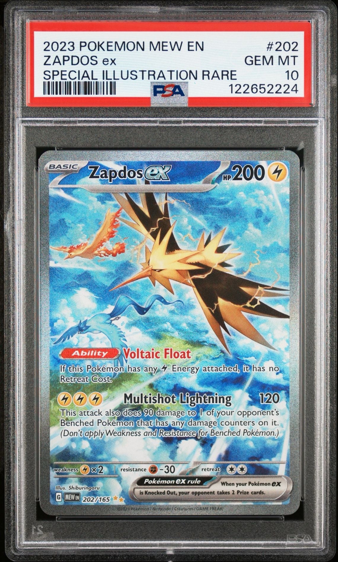 Zapdos ex - 202/165 - SV: Scarlet & Violet 151 (MEW)